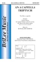 An A Cappella Triptych Two-Part choral sheet music cover